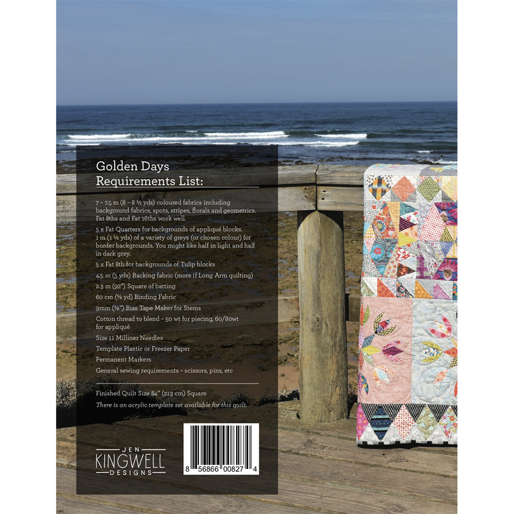 Jen Kingwell, Golden Days Quilt Pattern Booklet image # 62333