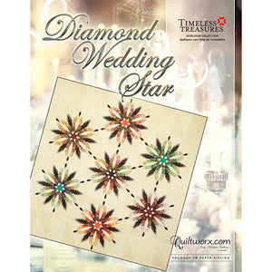 Diamond Wedding Star Wall Quilt Pattern image # 69955