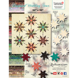 Diamond Wedding Star Wall Quilt Pattern image # 69960