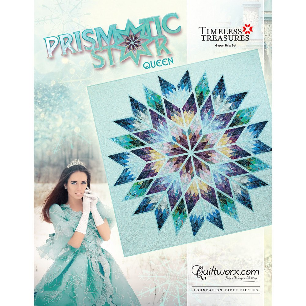 Prismatic Star Quilt Pattern - Queen Size image # 38600