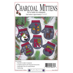 Charcoal Mittens Ornament Kit image # 43395