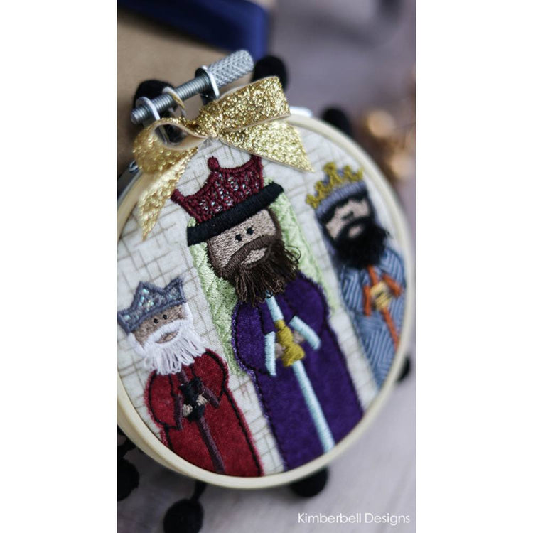 Christmas Nativity Ornaments, Machine Embroidery Pattern CD image # 56353