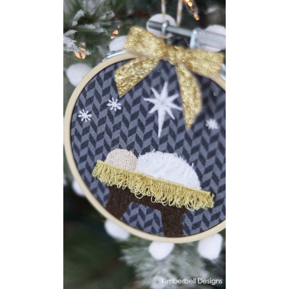 Christmas Nativity Ornaments, Machine Embroidery Pattern CD image # 56355