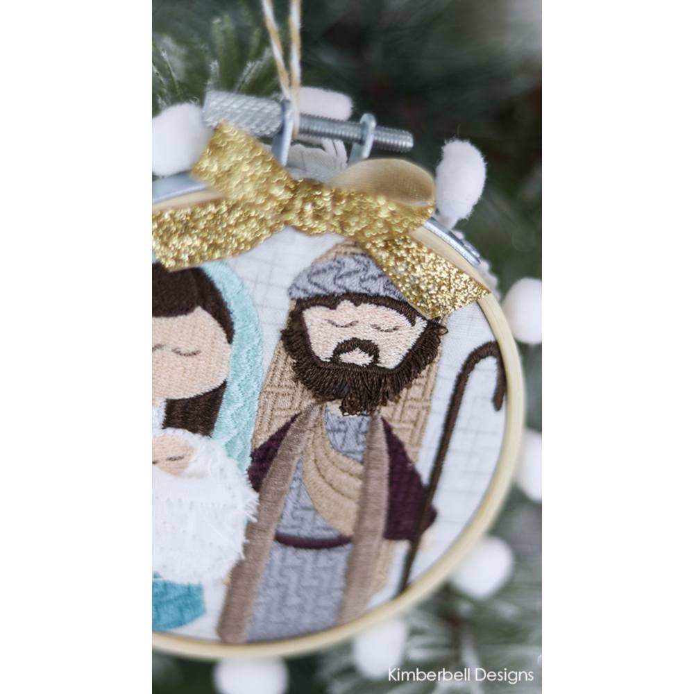 Christmas Nativity Ornaments, Machine Embroidery Pattern CD image # 56356