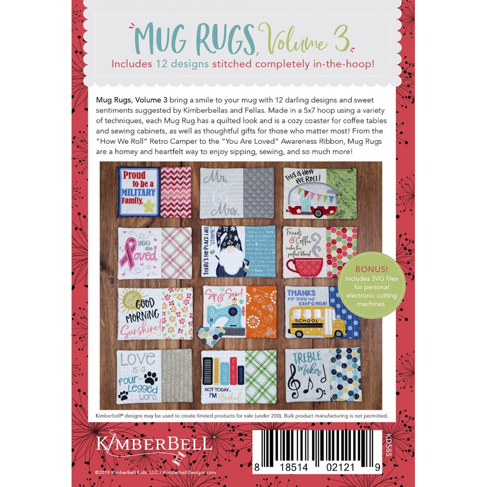 Kimberbell, Holiday & Seasonal Mug Rugs Vol. 3 image # 64300