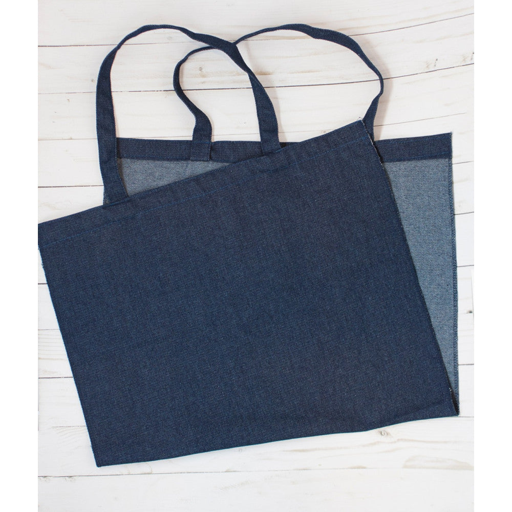 Denim Tote Embroidery Blank image # 49558