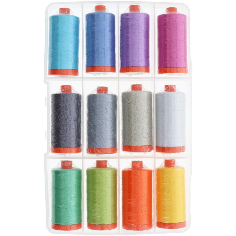 Aurifil 50wt Kaffe Collective Thread Collection - 12 Spools image # 97941