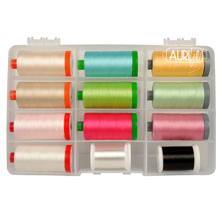 Aurifil Subtle Sampler 12 Spool Thread Kit image # 105008