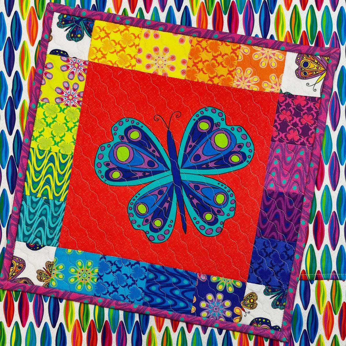 Kaleidoscope Fabric Collection - Butterfly Boxes Multi Panel