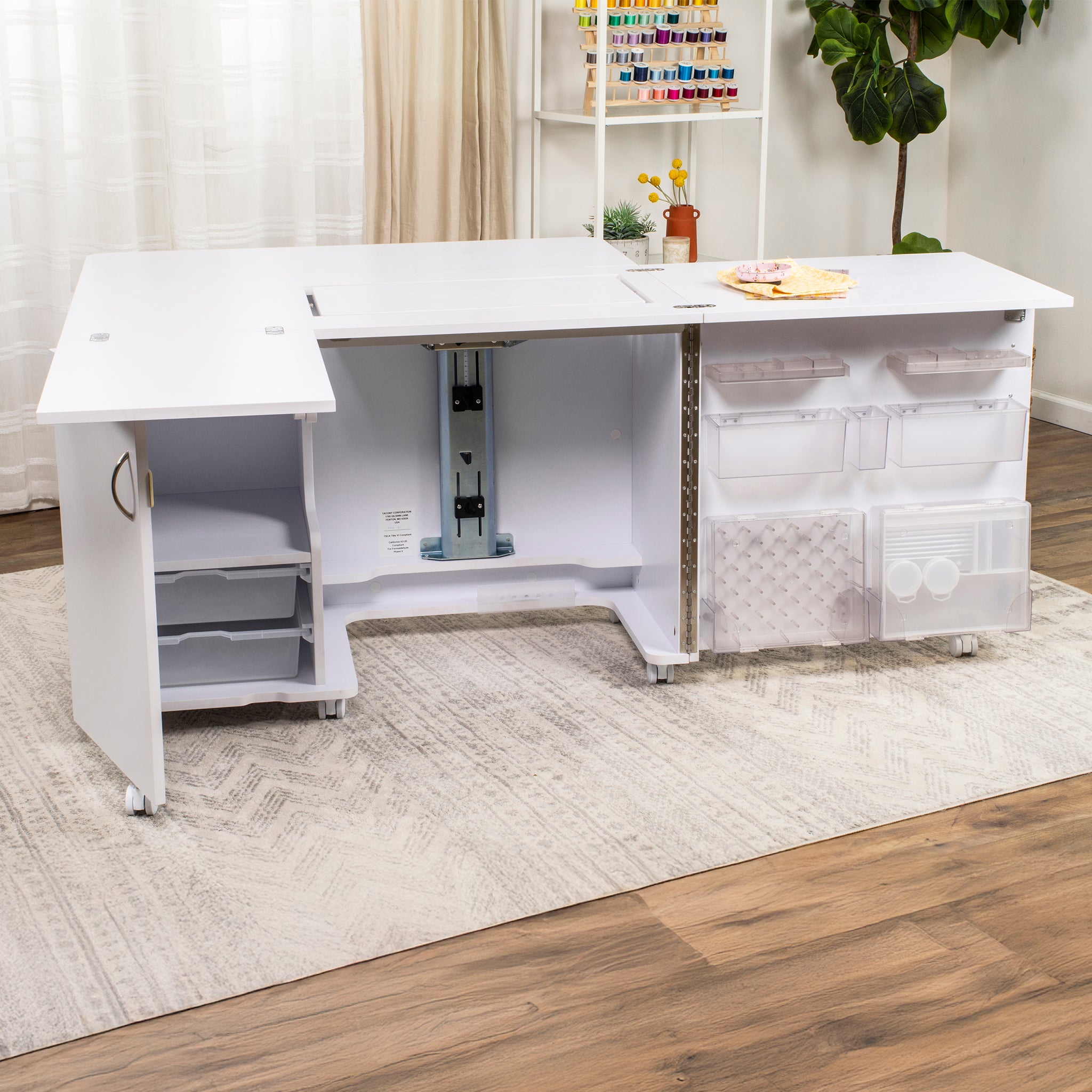Koala Eclipse Sewing Cabinet - English White Ash