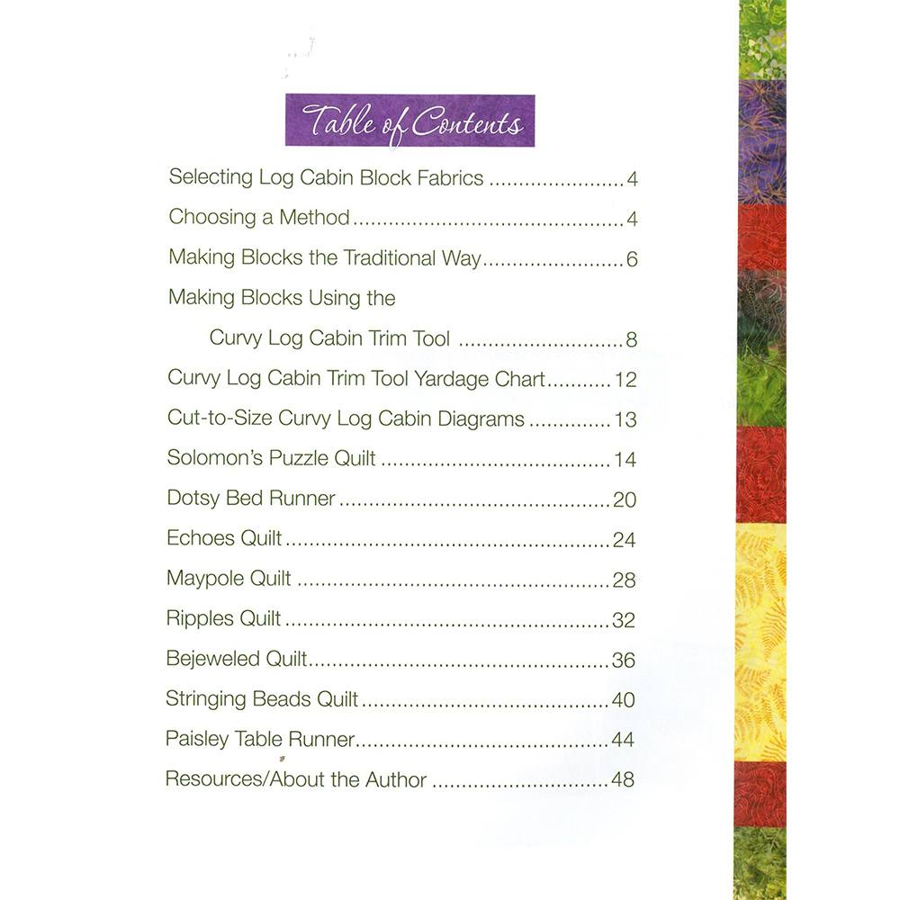 Curvy Log Cabin Quilts Book image # 59546