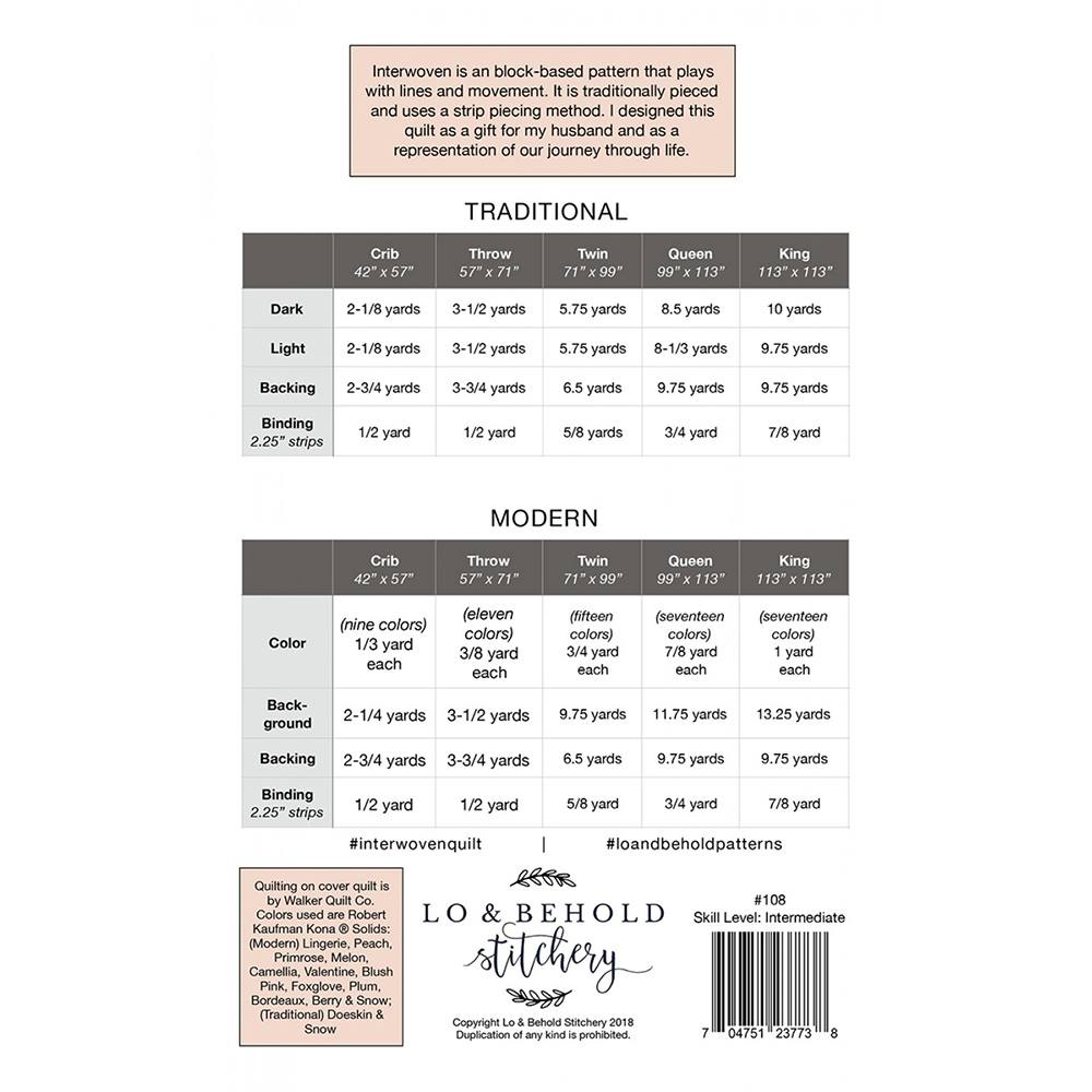 Interwoven Quilt Pattern image # 70156