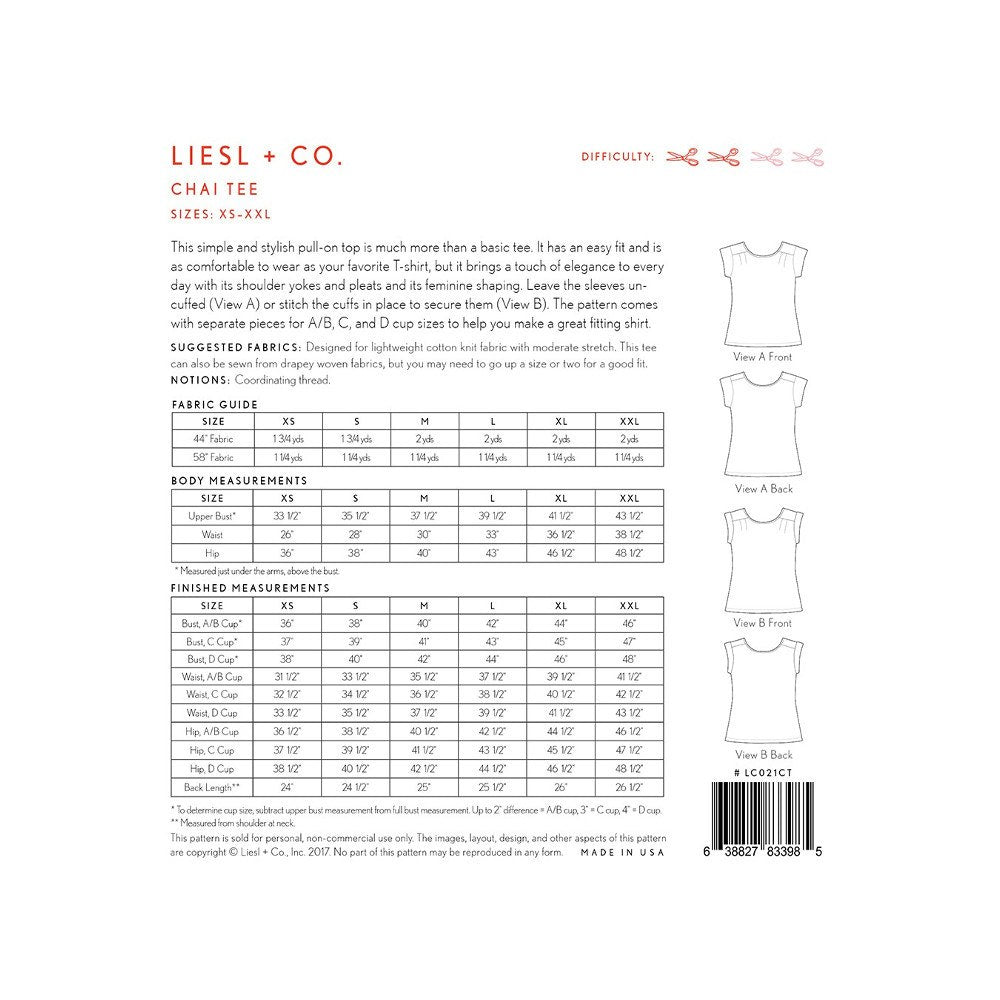 Chai Tee Pattern, Liesl & Co. image # 37898