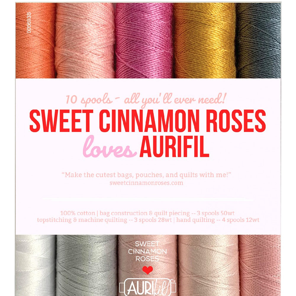 Aurifil, Sweet Cinnamon Roses Collection - 10 Spools image # 79744