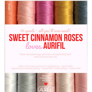 Aurifil, Sweet Cinnamon Roses Collection - 10 Spools image # 79744