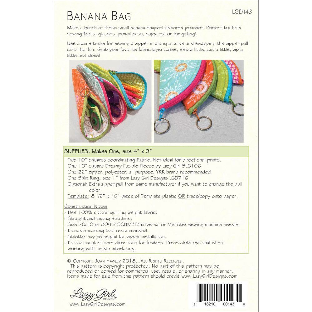 Banana Bag Pattern image # 44318