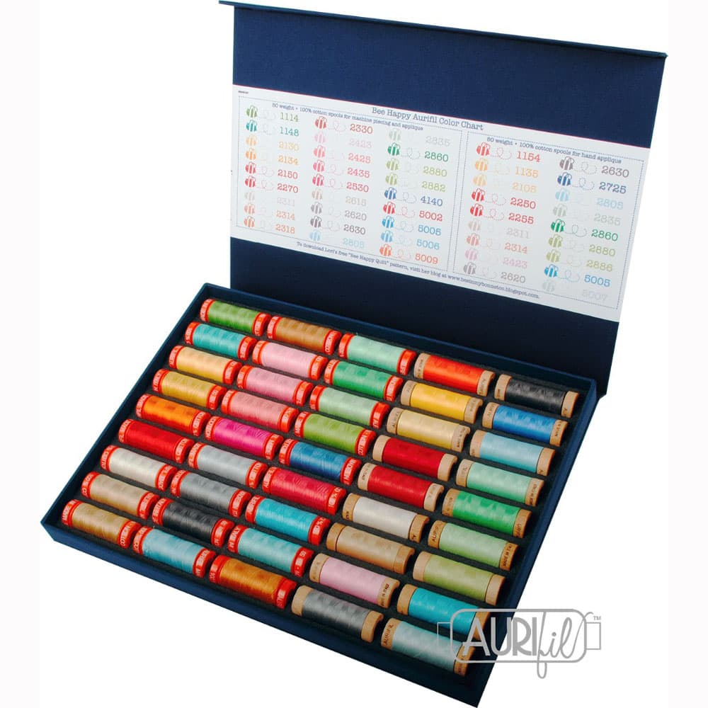 Aurifil Bee Happy 50wt/80wt Cotton Thread Collection image # 121666
