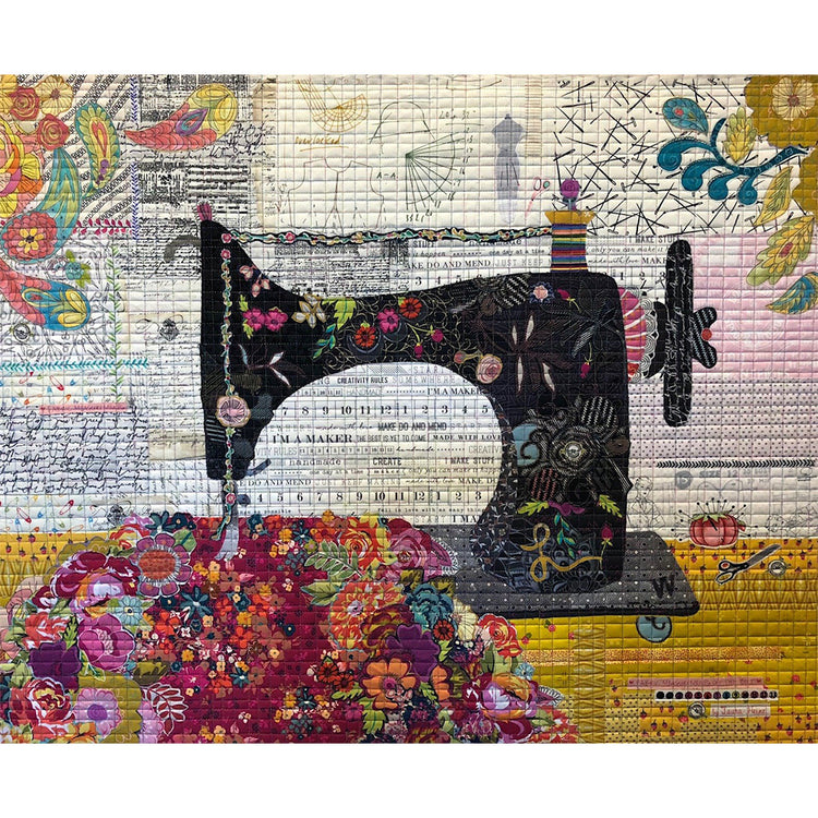 Featherweight Sewing Machine Collage Pattern image # 58553