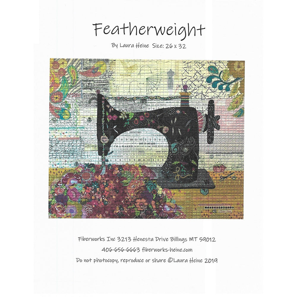 Featherweight Sewing Machine Collage Pattern image # 58549