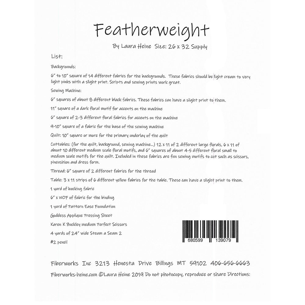 Featherweight Sewing Machine Collage Pattern image # 58550