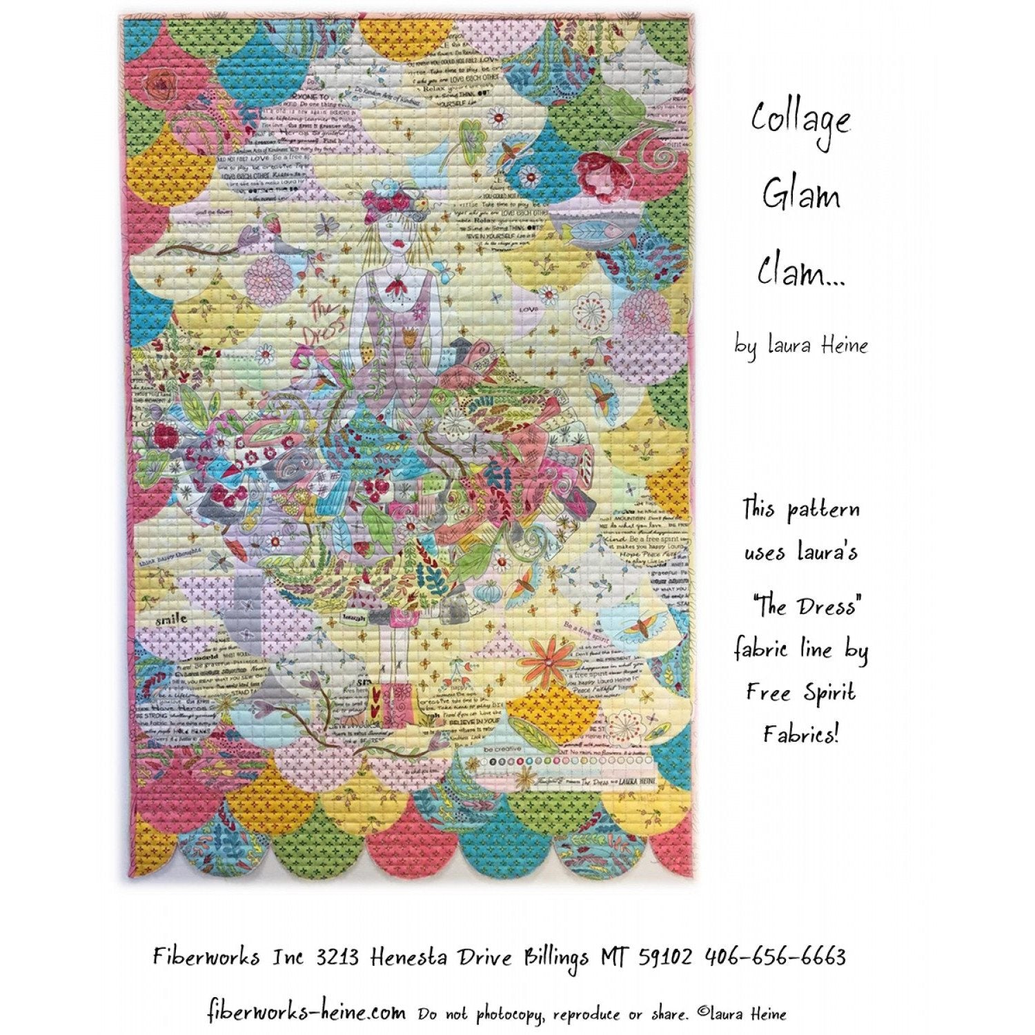 Glam Clam Collage Pattern image # 40639