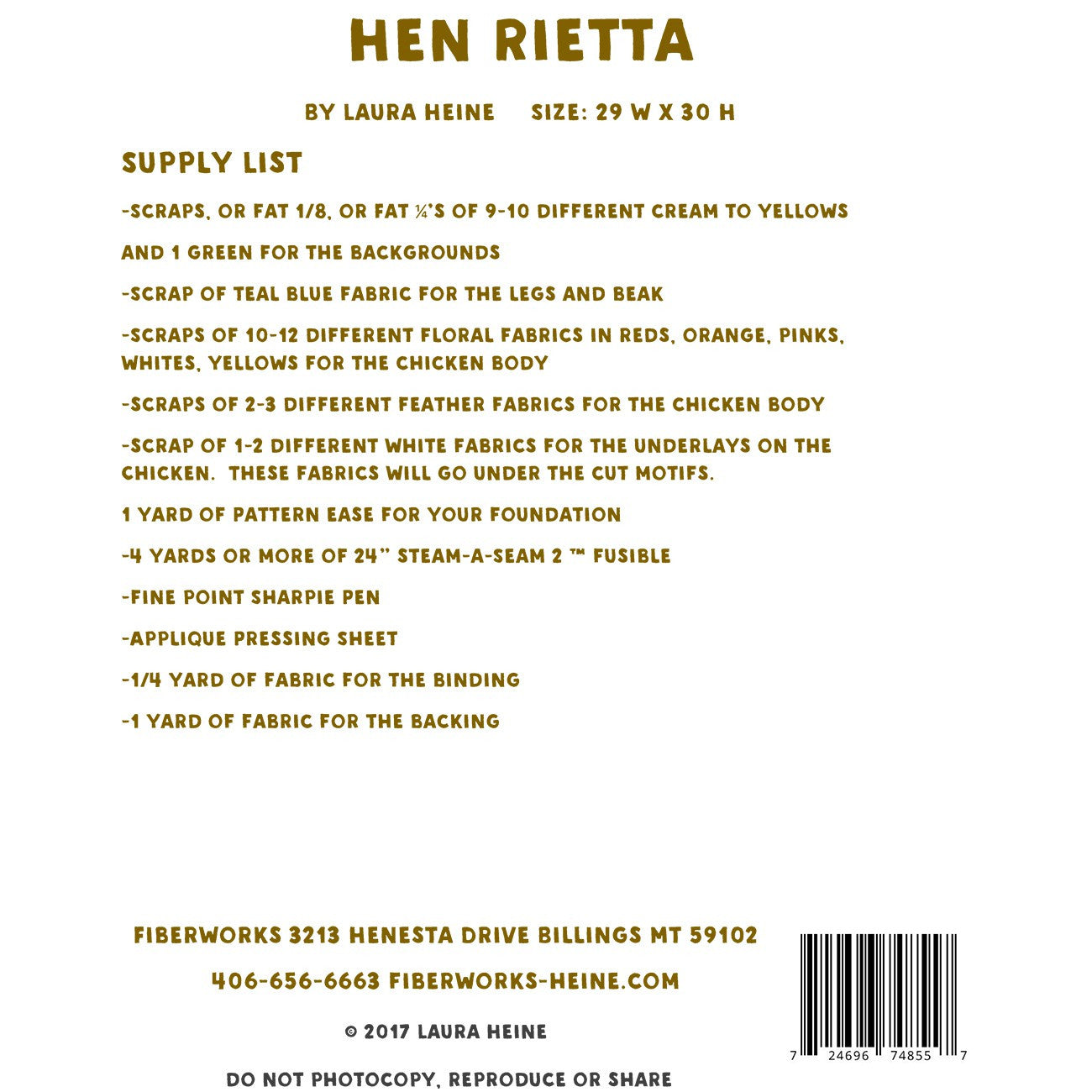 Hen Rietta Collage Pattern image # 40660