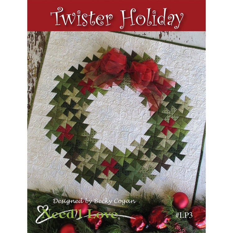 Twister Holiday Wall Quilt Pattern, Need'L Love image # 35627