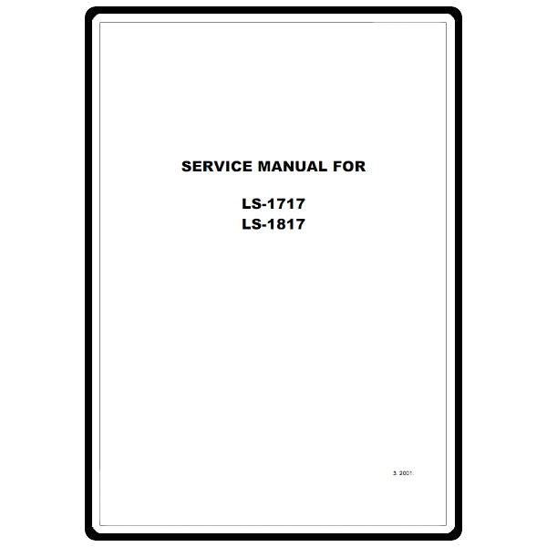 Service Manual, Brother LS1817 image # 10437