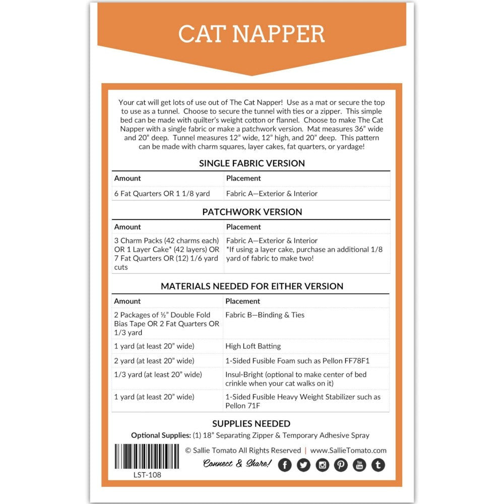 Cat Napper Pattern image # 52465