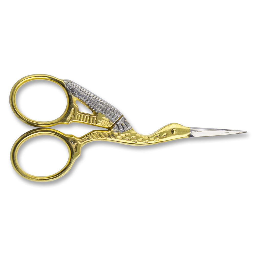 Mundial Gold Stork Embroidery Scissors 3 1/2" image # 89643