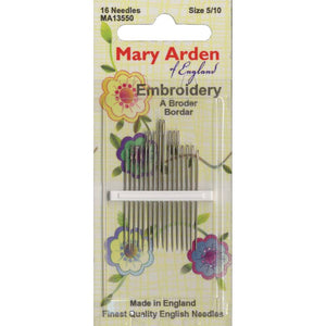 Mary Arden Embroidery/Crewel Hand Needles (16pk) image # 72560