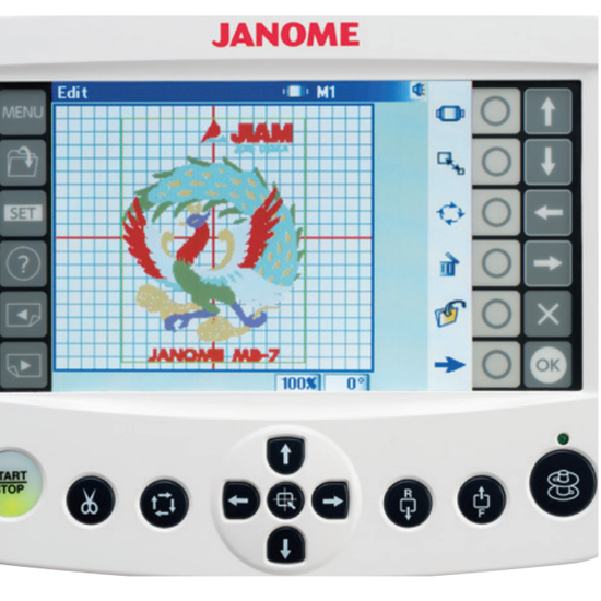 Janome MB7 Seven Needle Embroidery Machine with FREE Bundle