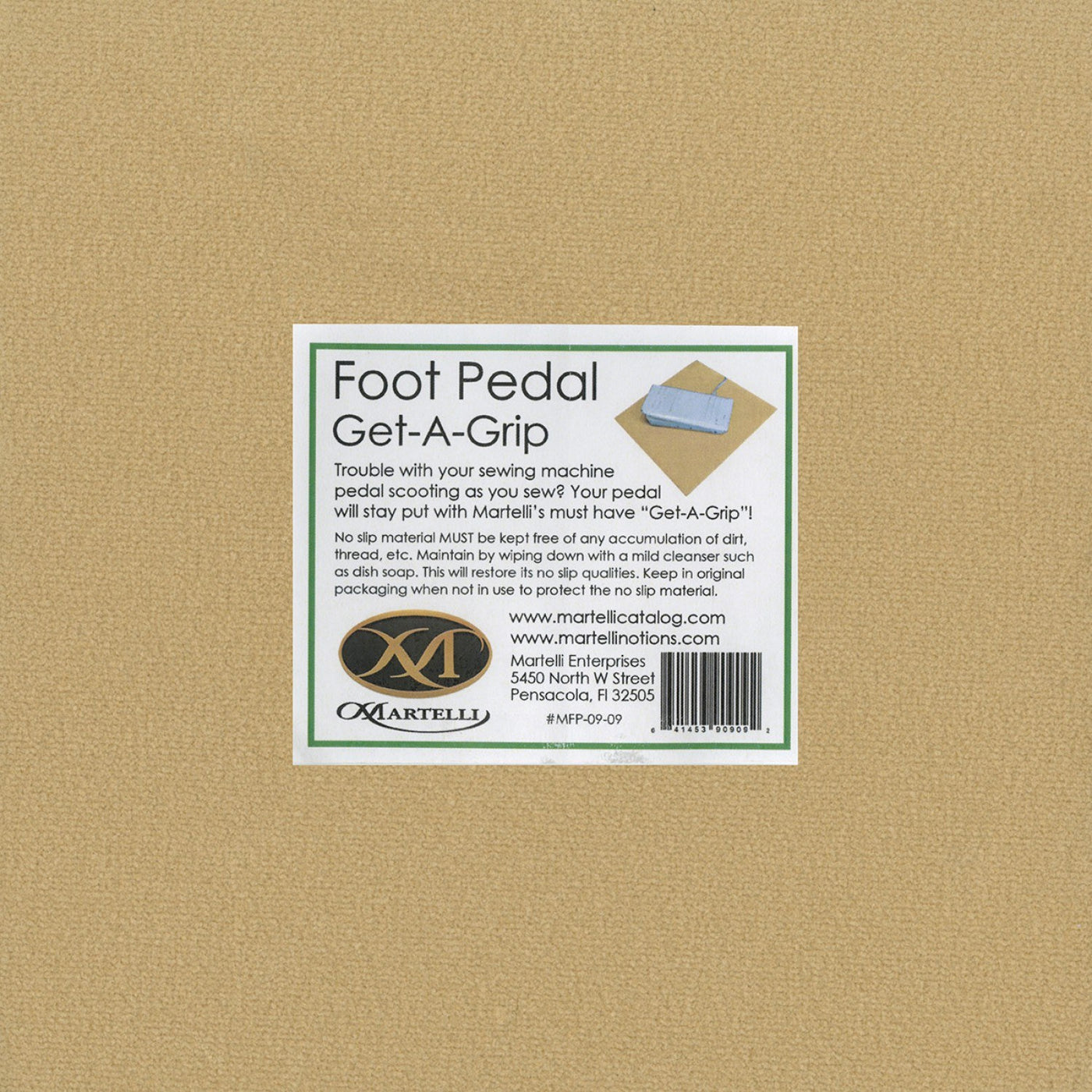 Get-A-Grip Non-Slip Foot Pedal Pad, Martelli image # 40971