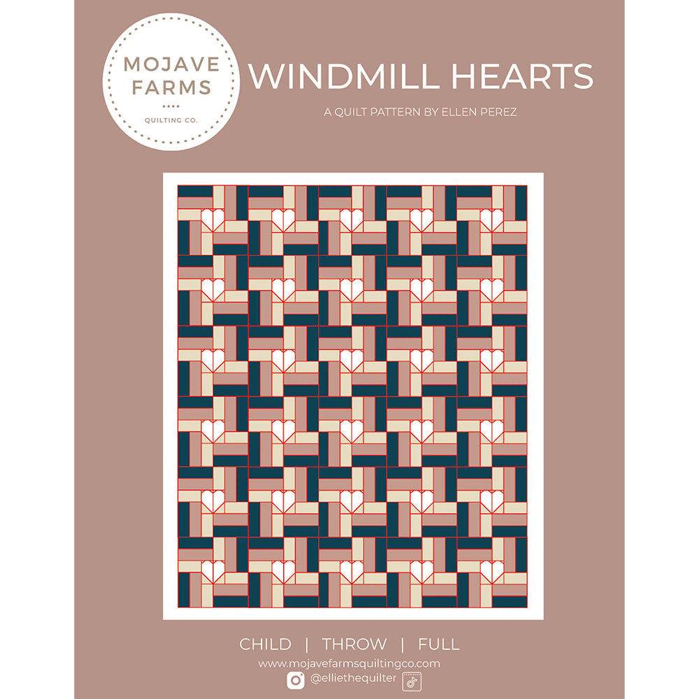 Windmill Hearts Quilt Pattern