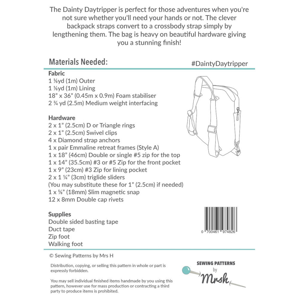 The Dainty Daytripper Bag Pattern image # 51089