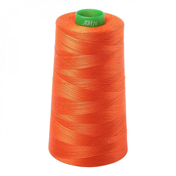 Aurifil 40wt Mako Cotton Thread (5140yds), Neon Orange - 1104