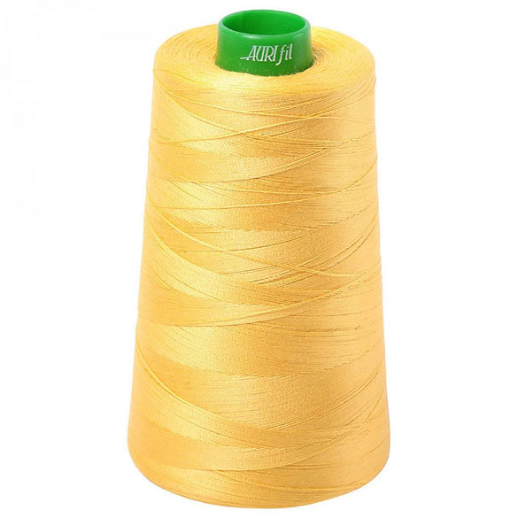 Aurifil 40wt Mako Cotton Thread (5140yds), Pale Yellow - 1135