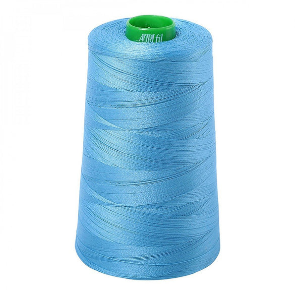 Aurifil 40wt Mako Cotton Thread (5140yds), Bright Teal - 1320
