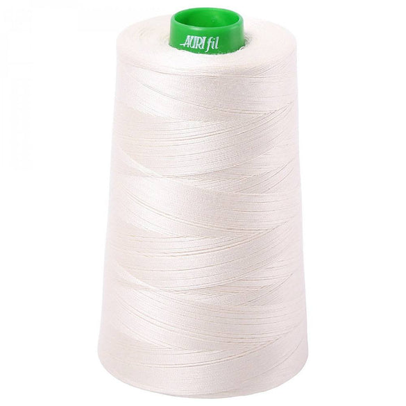 Aurifil 40wt Mako Cotton Thread (5140yds), Chalk - 2026