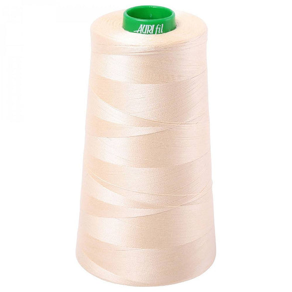 Aurifil 40wt Mako Cotton Thread (5140yds), Butter - 2123
