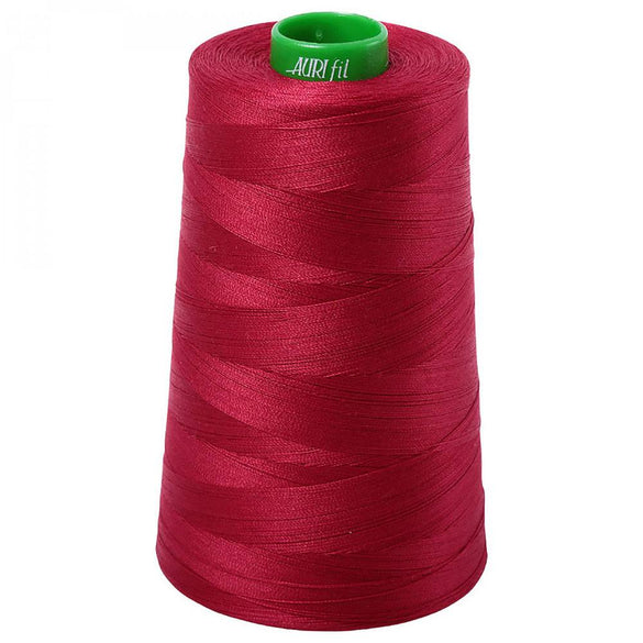 Aurifil 40wt Mako Cotton Thread (5140yds), Red Wine - 2260