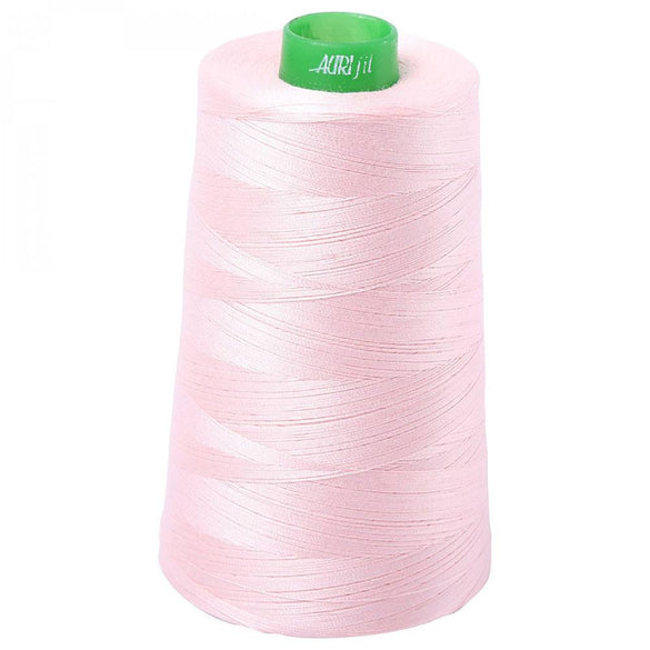 Aurifil 40wt Mako Cotton Thread (5140yds), Pale Pink - 2410