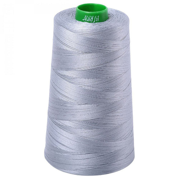 Aurifil 40wt Mako Cotton Thread (5140yds), Light Blue Grey - 2610