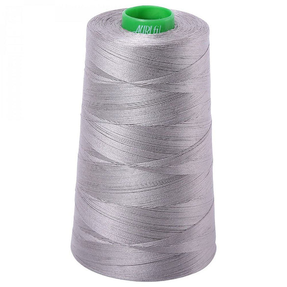 Aurifil 40wt Mako Cotton Thread (5140yds), Stainless Steel - 2620