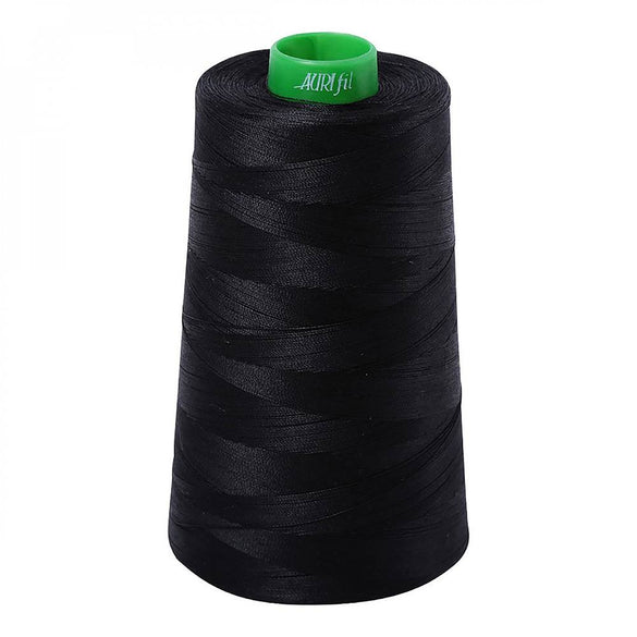 Aurifil 40wt Mako Cotton Thread (5140yds), Black - 2692