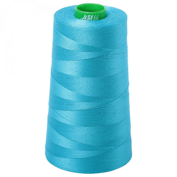 Aurifil 40wt Mako Cotton Thread (5140yds), Turquoise - 2810