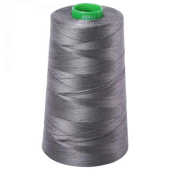 Aurifil 40wt Mako Cotton Thread (5140yds), Grey Smoke - 5004