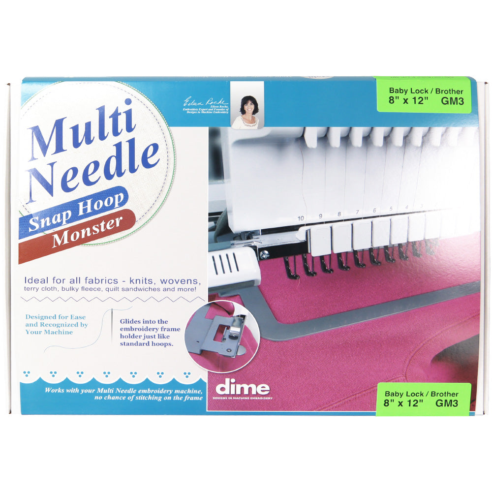 Multi-Needle Monster Snap Hoop for Babylock and Brother - 8"x12" image # 90879