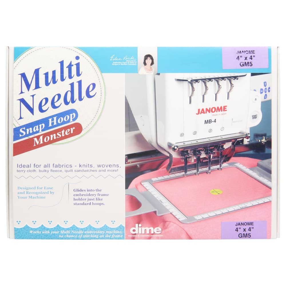 Dime, 4" x 4" Multi Needle Snap Hoop Monster - Janome image # 93028