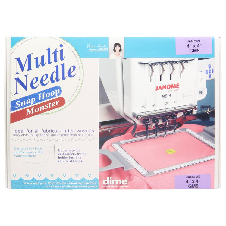 Dime, 4" x 4" Multi Needle Snap Hoop Monster - Janome image # 93028
